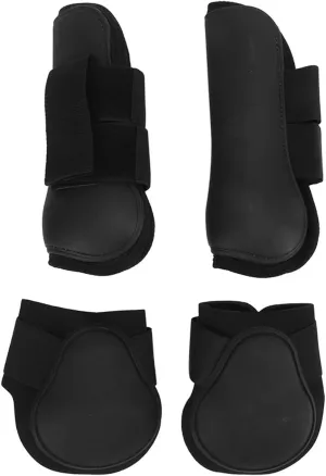 4Pcs Horse Tendon Boots, Horse Boots Leg Wraps Protector Front Hind Legs Guard Neoprene Horse Support Legs Protection Gears for Jumping, Trail Riding Equestrian Equipment