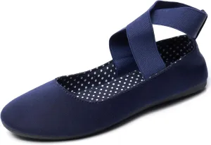 Alpine Swiss Peony Womens Ballet Flats Elastic Ankle Strap Shoes Slip On Loafers - Order 1 Size up Runs Small
