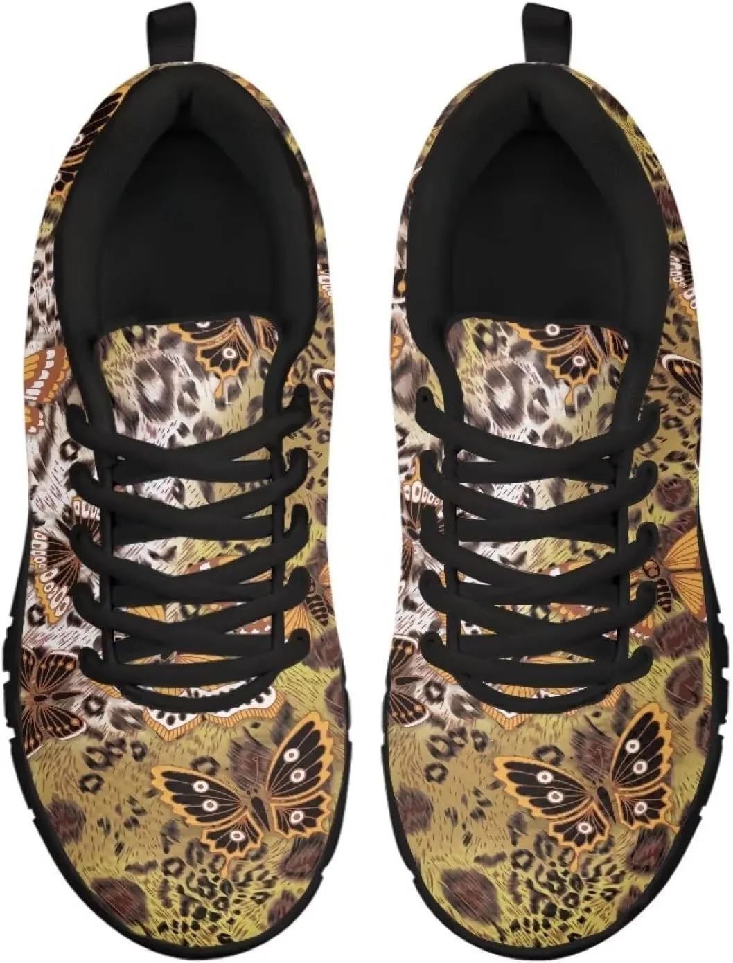 AmzPrint Womens Shoes Oceans Conch Starfish Checkered Print Plaid Shoes for Women Casual Flats Ladies Walking Shoe