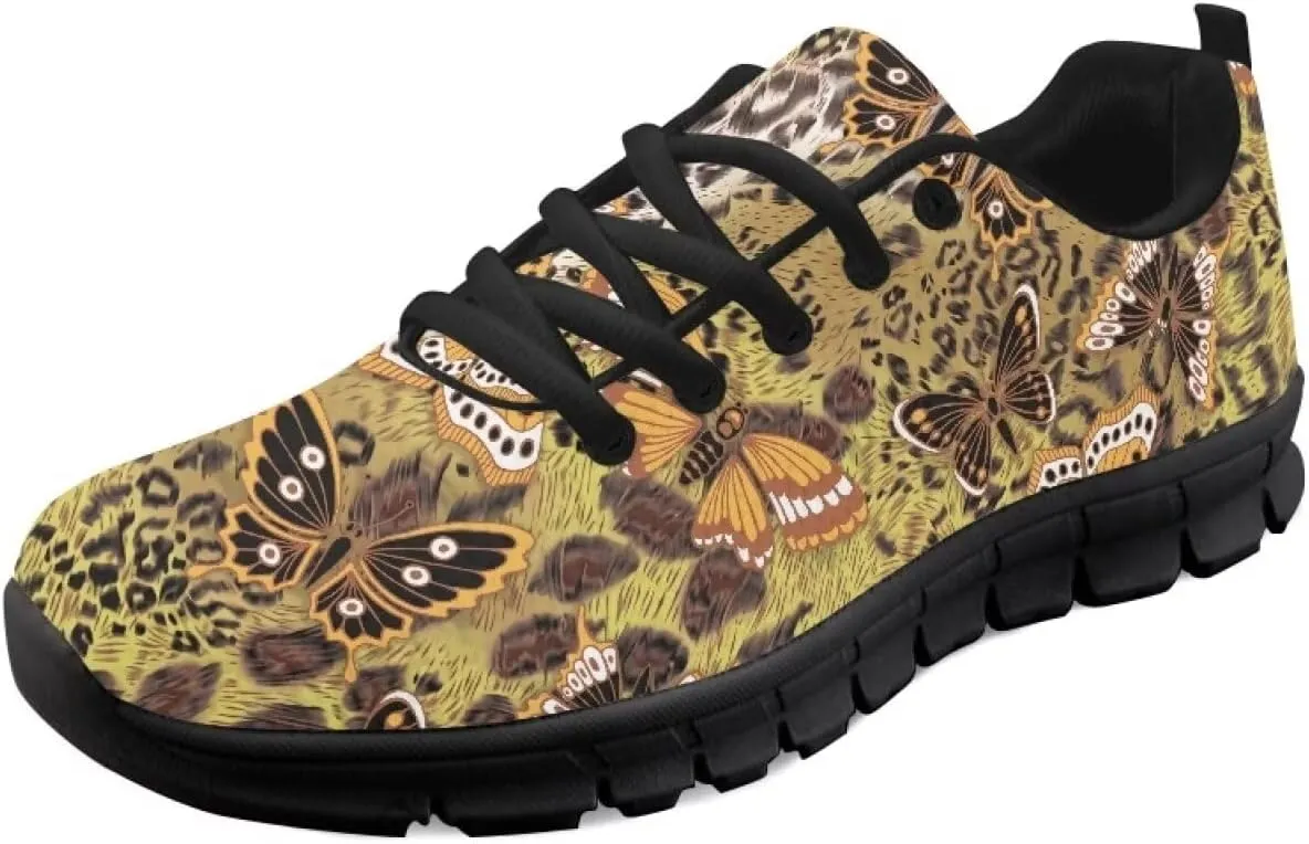 AmzPrint Womens Shoes Oceans Conch Starfish Checkered Print Plaid Shoes for Women Casual Flats Ladies Walking Shoe