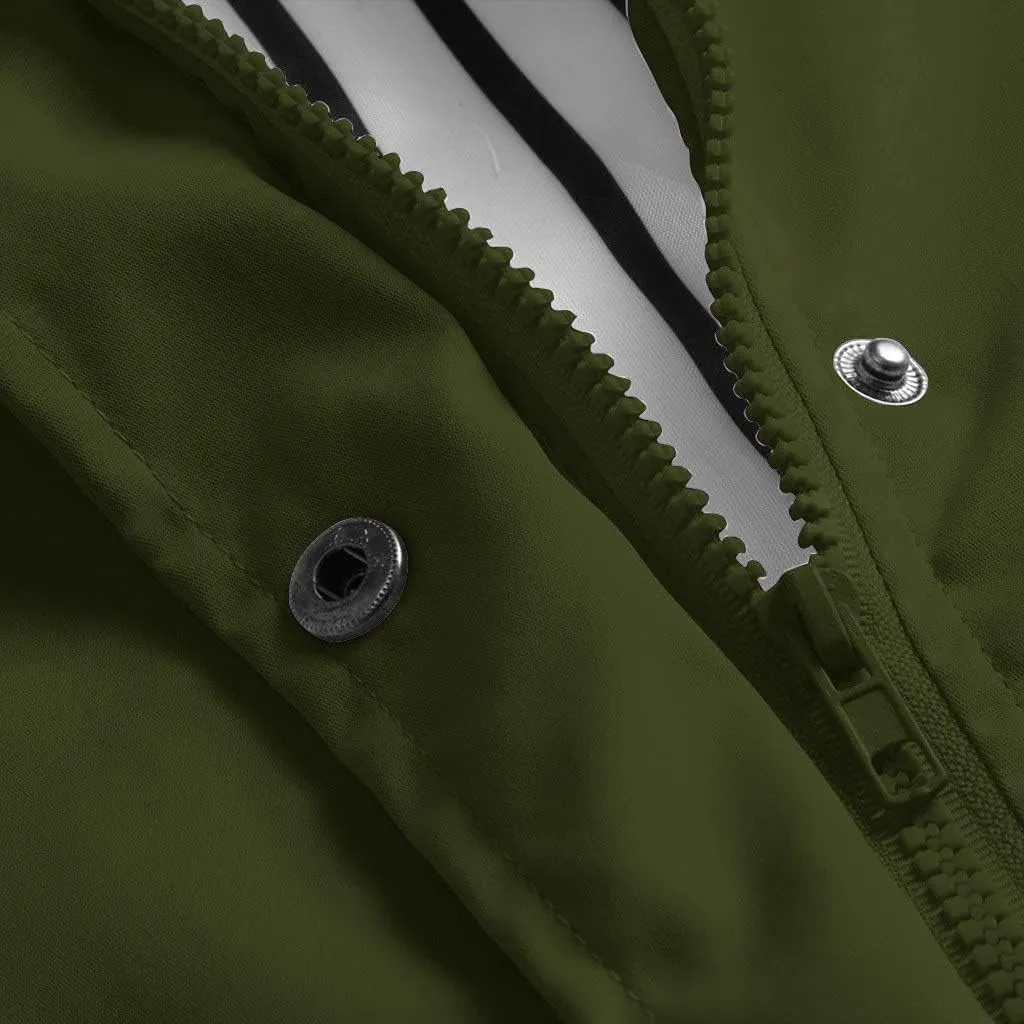 Aniywn Long Rain Jacket Women Lightweight Rain Coat Hooded Active Outdoor Jackets Zipper Waterproof Windbreaker Coat Women
