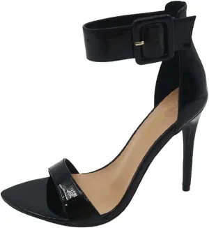 Anne Michelle Women's Open Toe Stiletto Heel Sandals Ankle Strap High Heel Sandals