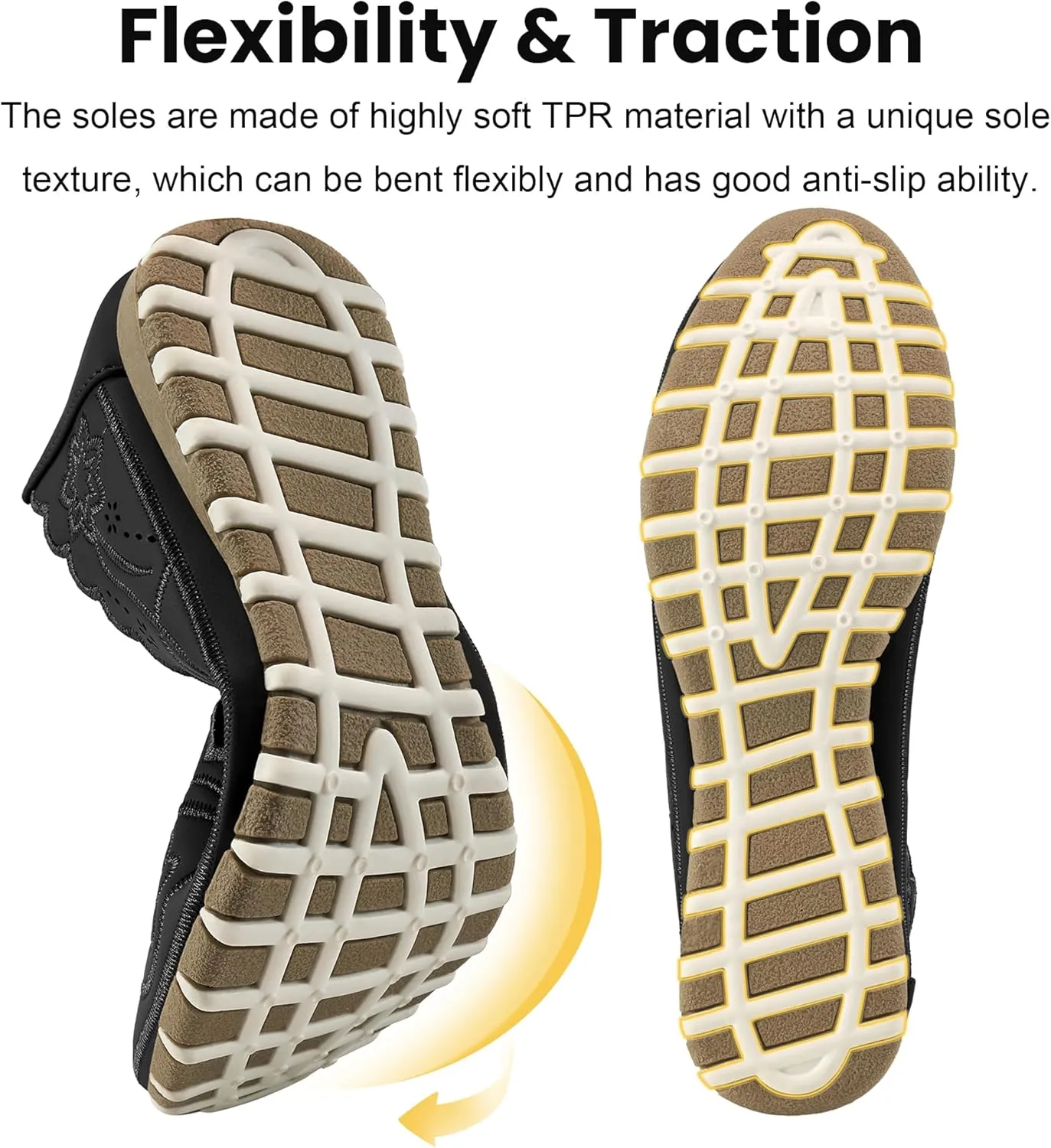 Aomigoct Flats for Women Ballet Shoes: Comfortable Round Toe Dress Womens Flats Casual Slip on Walking Shoes