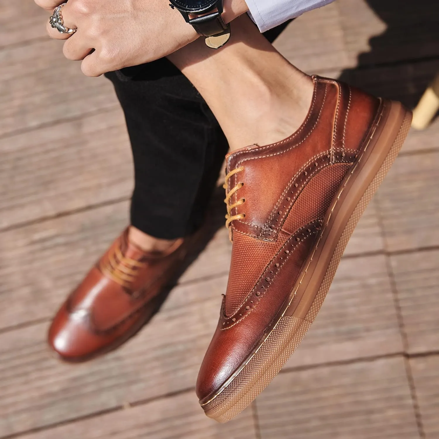 Arkbird Mens Fashion Sneakers Classic Casual Shoes Stylish Lace-up Oxford Shoes for Men