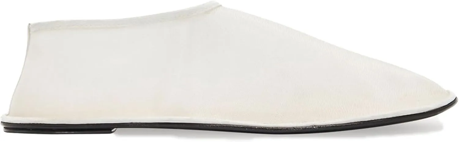 Arqa Mesh Sock Ballet Flats for Women Nylon Tulle Mary Jane Flats Comfortable Casual Dress Sheer Slip-on Ballerina Shoes
