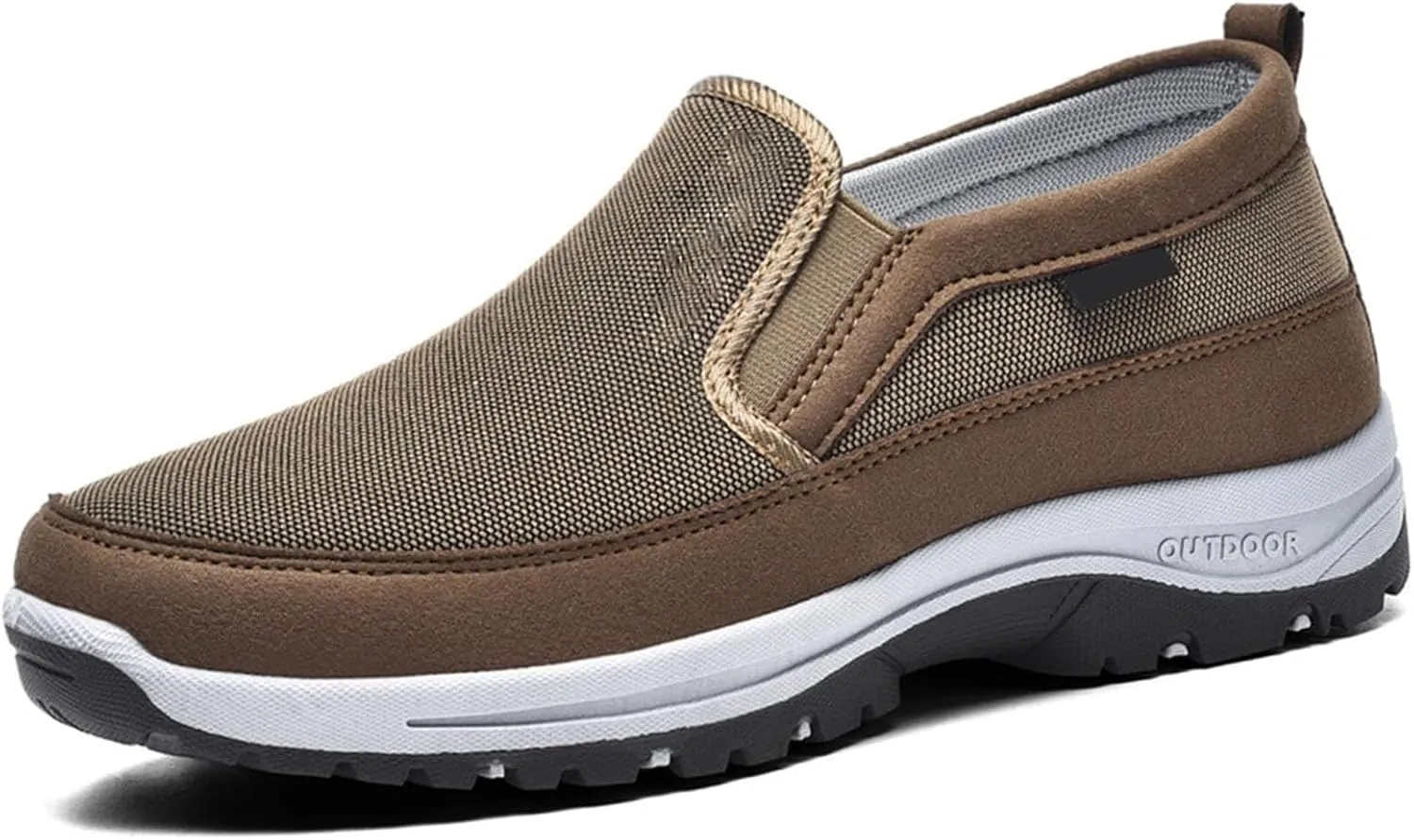 Auguscare Shoes Men, Orthowalkway Mens Shoes, Men's Arch Support Slip-On Canvas Loafers, Outdoor Orthopedic Sneakers