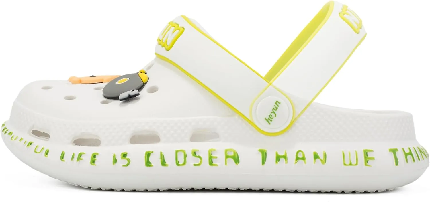 Azooken Kid's Cute Clogs Slides Boys Girls Slippers Beach Pool Shower Sandals Cartoon Garden Shoes(Toddler/Little Kids/Big Kids)