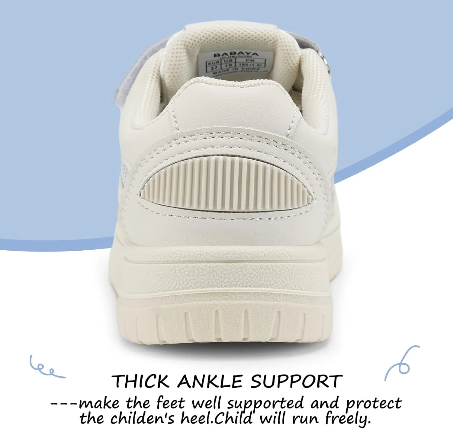 Babaya Girls Running Shoes Kids Tennis Athletic Sneakers Comfortable Lightweight Breathable Walking Shoes Non-Slip Girls Sneakers