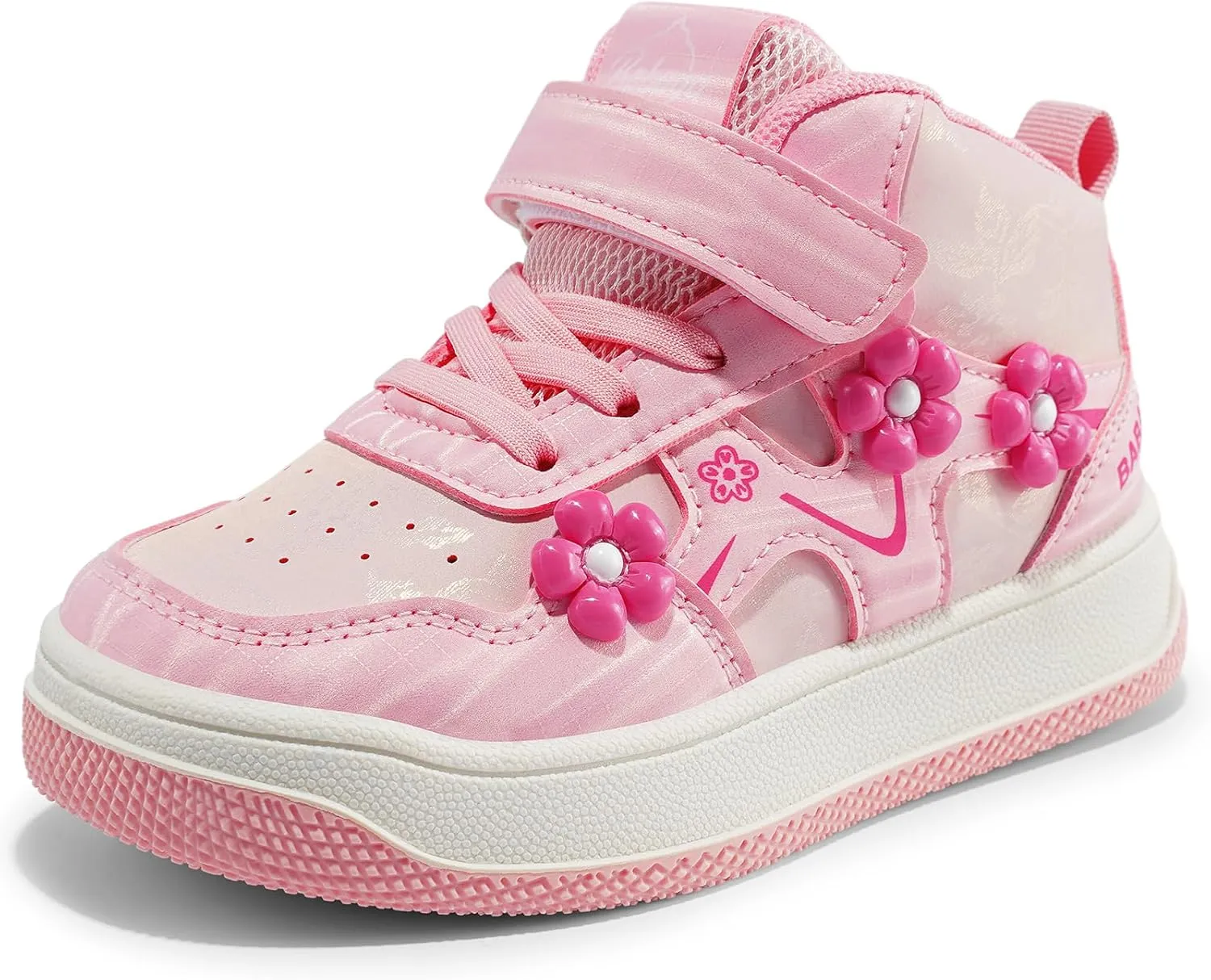 Babaya Girls Running Shoes Kids Tennis Athletic Sneakers Comfortable Lightweight Breathable Walking Shoes Non-Slip Girls Sneakers