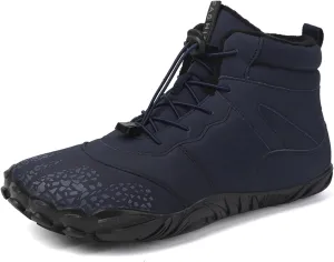 Barefoot Shoes Men Women Wide Toe Box Winter Minimalist Trail Runner Padded Warm Casual Hiking Cotton Boots Sneakers
