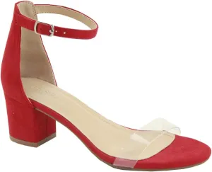 Bella Marie Jean Women's Strappy Open Toe Block Heel Sandals