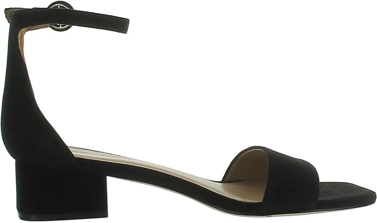 Bernardo® Jalena Heeled Sandals for Women – Leather and Man-Made Construction – Single Prong Buckle
