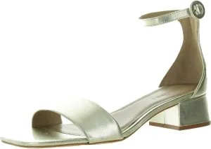 Bernardo® Jalena Heeled Sandals for Women – Leather and Man-Made Construction – Single Prong Buckle