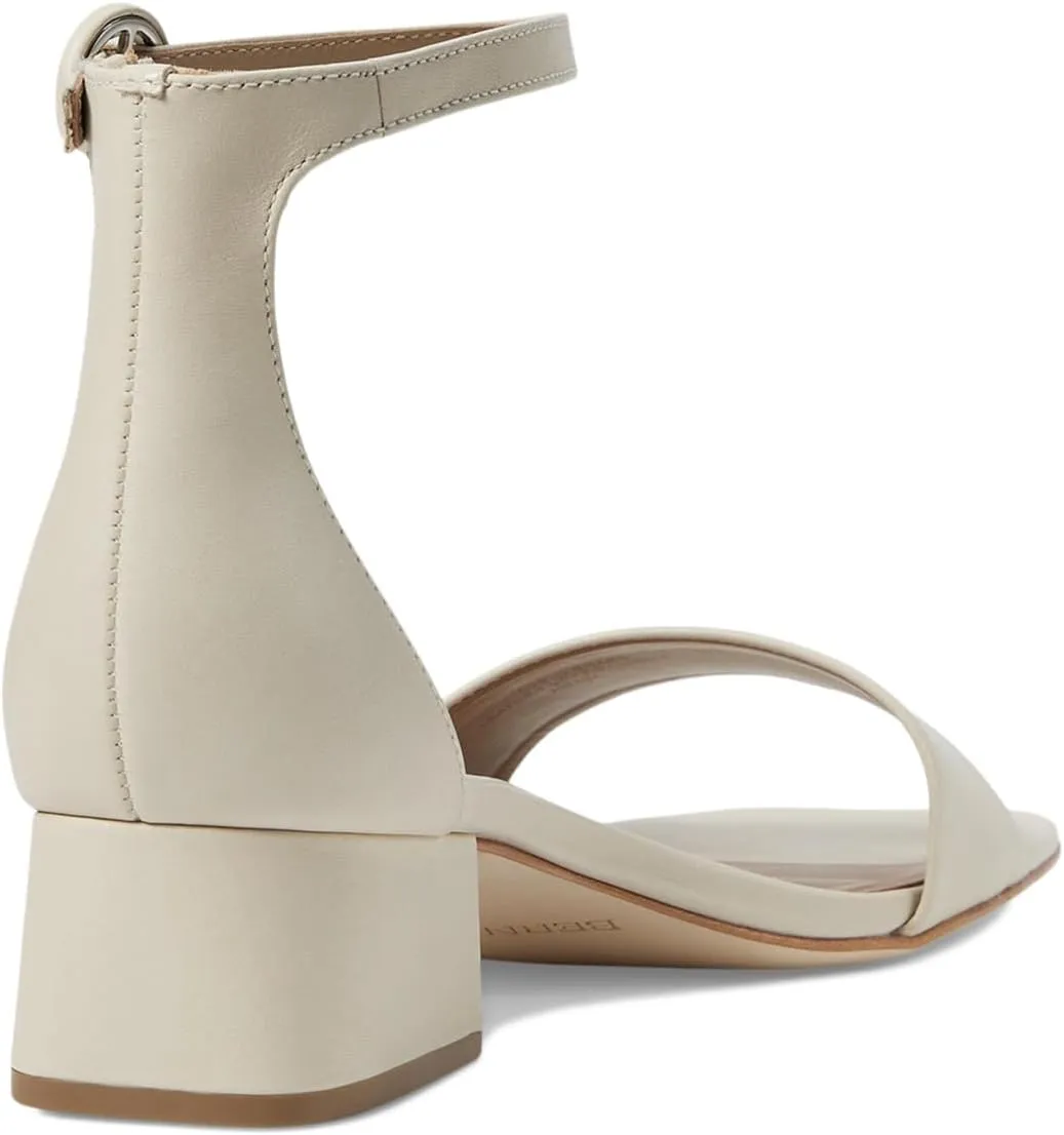 Bernardo® Jalena Heeled Sandals for Women – Leather and Man-Made Construction – Single Prong Buckle