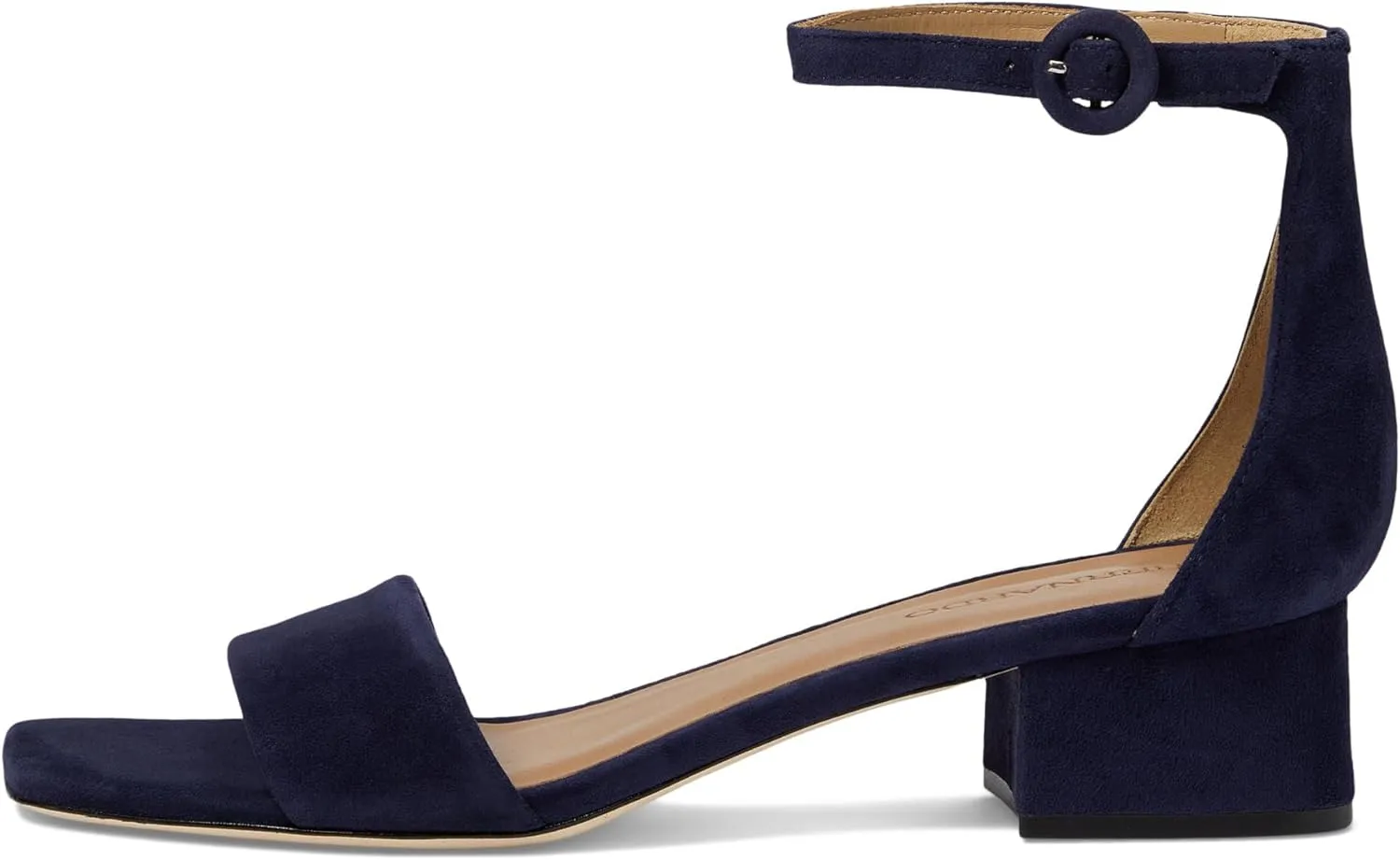 Bernardo® Jalena Heeled Sandals for Women – Leather and Man-Made Construction – Single Prong Buckle