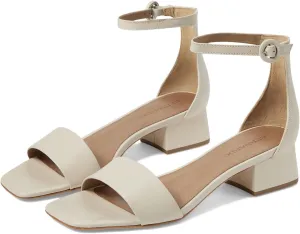 Bernardo® Jalena Heeled Sandals for Women – Leather and Man-Made Construction – Single Prong Buckle