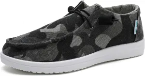 Betrue Lightweight Boat Shoes for Women, Womens Casual Loafers, Womens Slip On Deck Shoes, Breathable Canvas Walking Shoes for Women