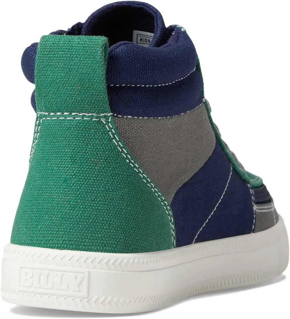 BILLY Footwear Kids Street High Top Sneakers for Toddlers – Canvas Upper – Padded Collar - Cushioned Footbed