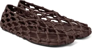 Black Mesh Ballet Flats for Women Woven Hollow Beach Ballerina Flats Comfortable Casual Slip on Mary Jane Flats