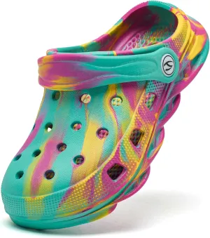 BODATU Boys Girls Garden Clogs Kids Slip On Beach Shoes Children Sandals for Indoor Outdoor