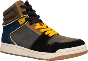 Bounce, High Top Sneakers for Women and Men. Memory Foam Insole, Retro Inspired Basketball Shoes. 80s Fashion Trainers