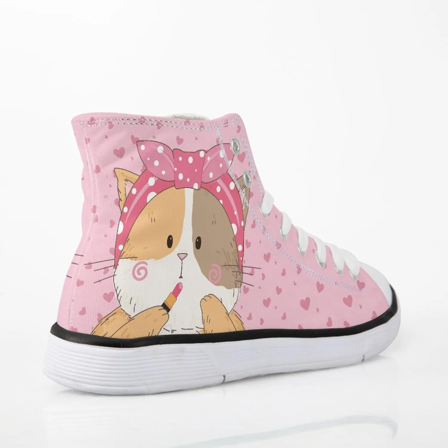 Canvas Shoes for Women High Top Sneakers for Couple Fashion Classic Lace Up Teens Girls Casual Canvas Walking Shoes