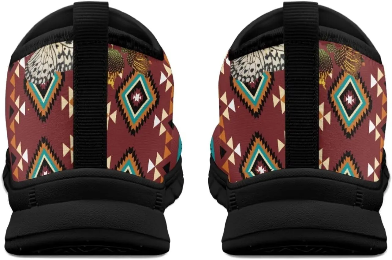 Cartoon Cattle Print Slip on Shoes for Women Loafers Hands Free Shoes Running Sneakers