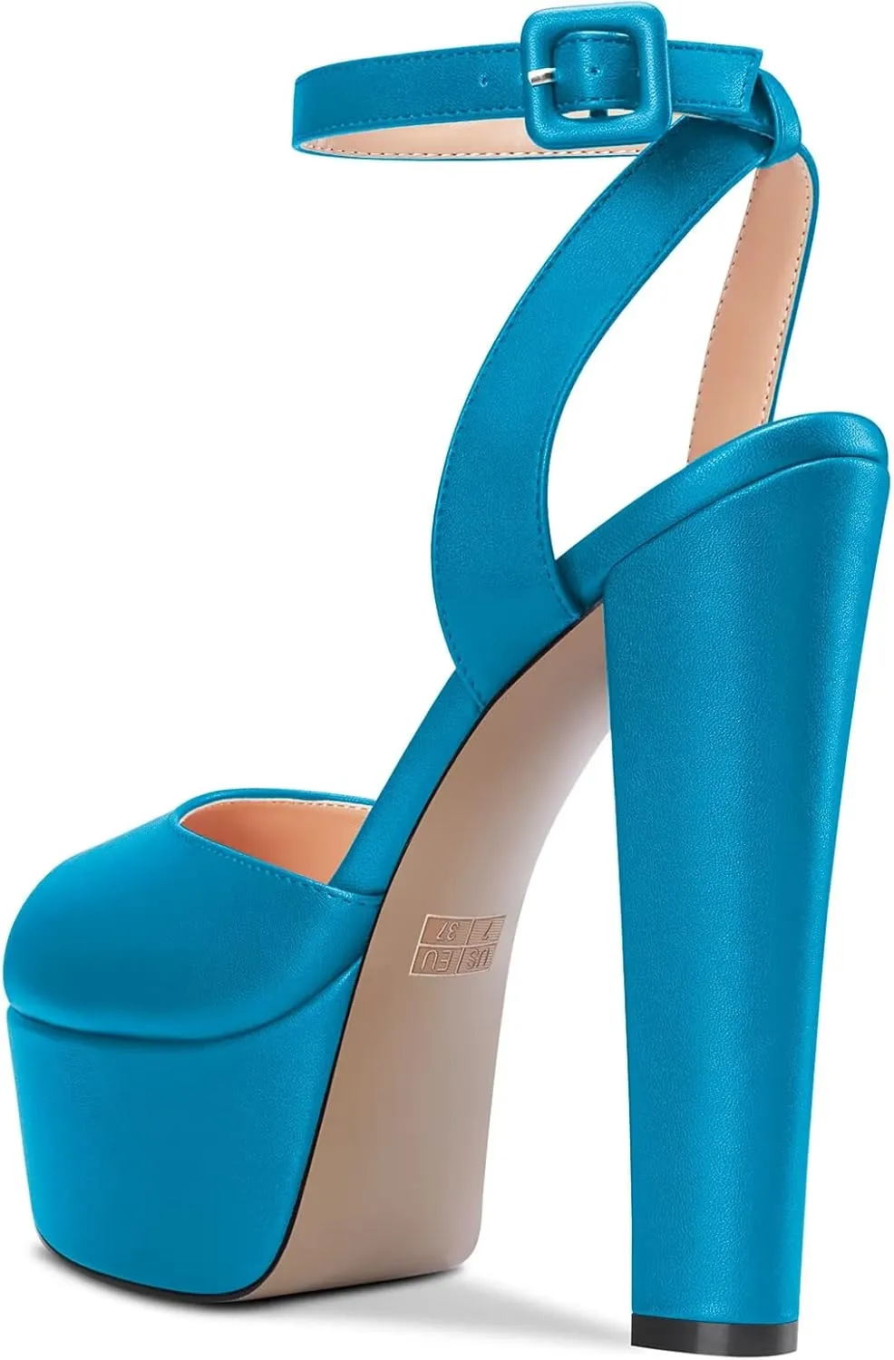 Castamere Women Chunky Block High Platform Heel Peep Open Toe Sandals Ankle Strap Slingback Buckle Party Shoes