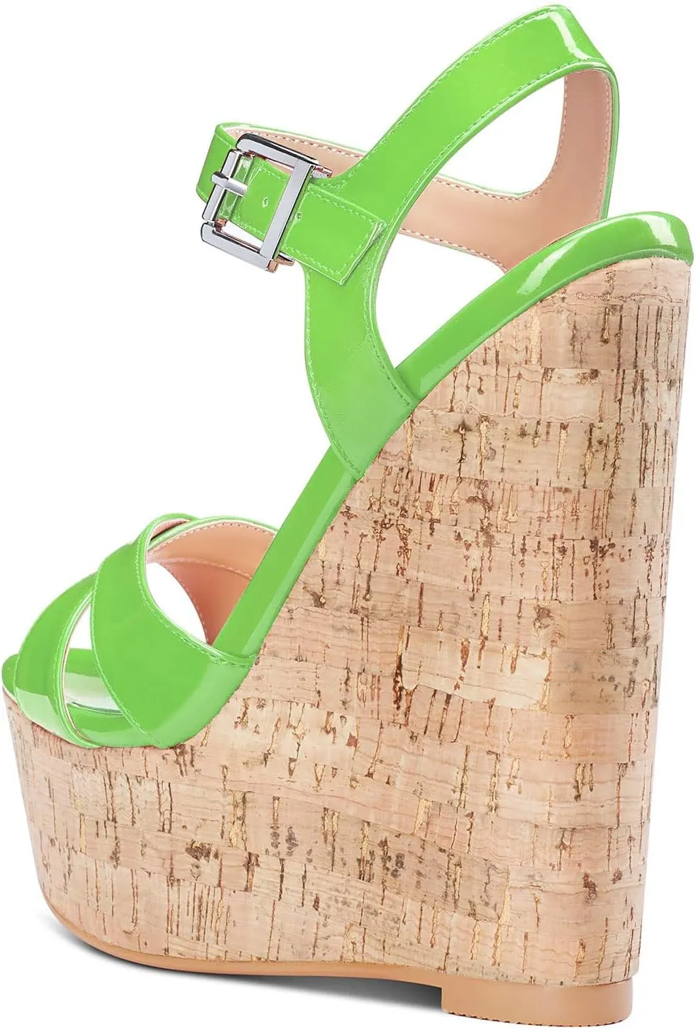 Castamere Womens High-Heel Platform Wedge Heel Sandals Slingback Sexy Ankle Strap Open Toe 16CM Heels