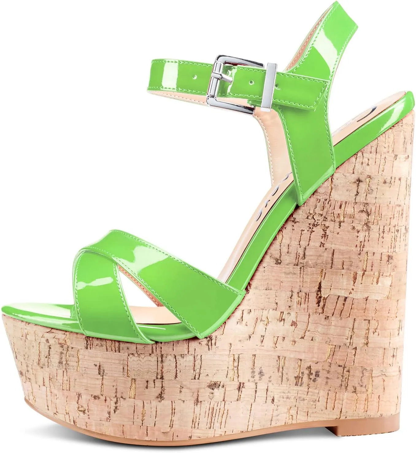 Castamere Womens High-Heel Platform Wedge Heel Sandals Slingback Sexy Ankle Strap Open Toe 16CM Heels
