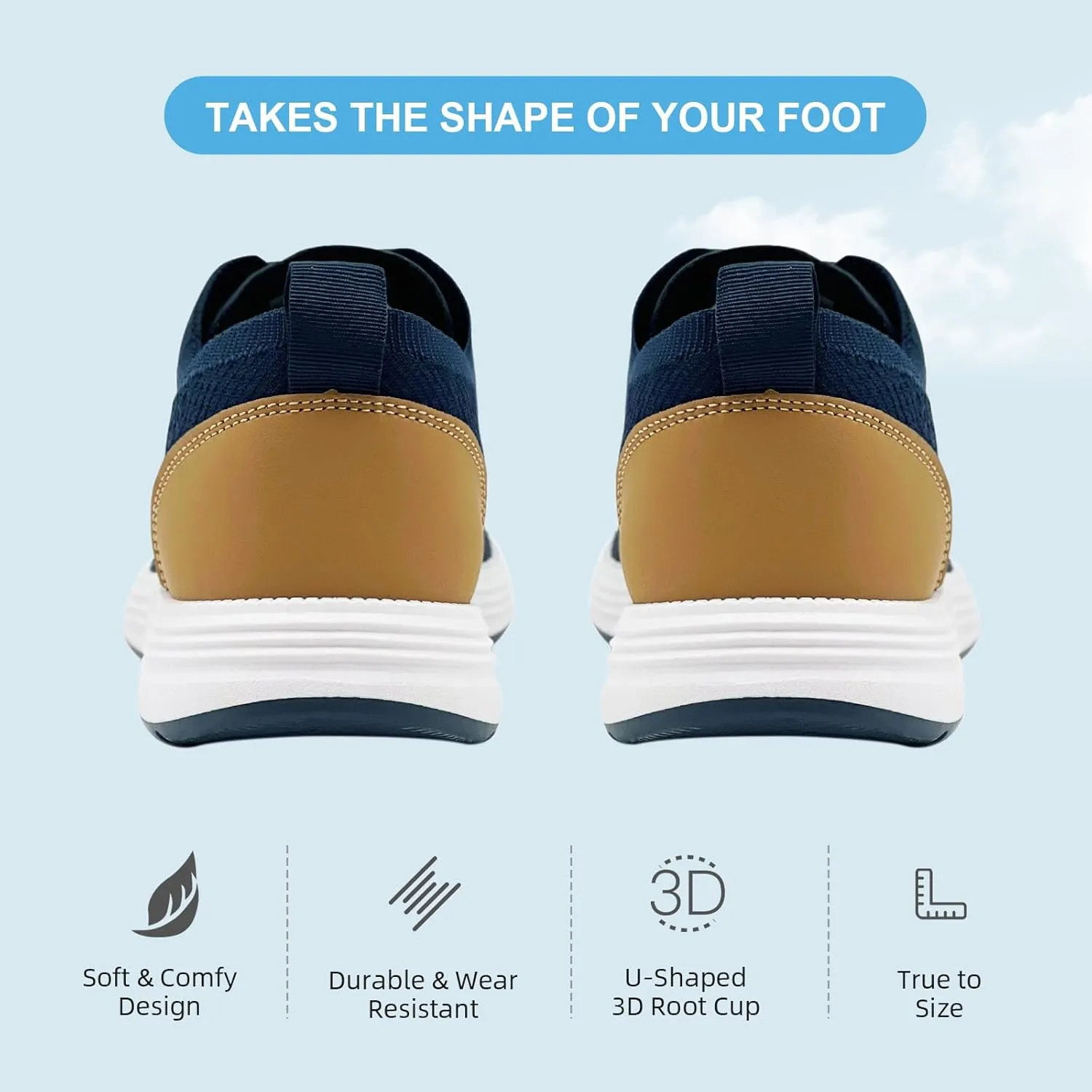 Casual Dress Shoes for Men Business Oxfords Fashion Sneakers Comfortable Loafers Men’s Walking Shoes