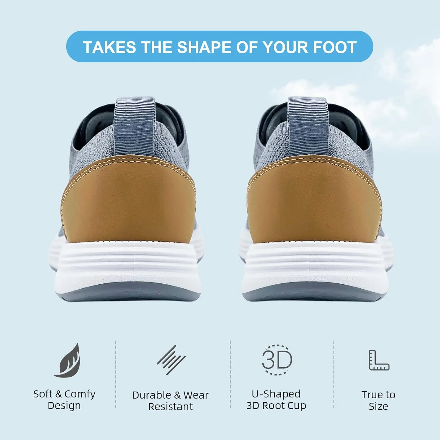 Casual Dress Shoes for Men Business Oxfords Fashion Sneakers Comfortable Loafers Men’s Walking Shoes