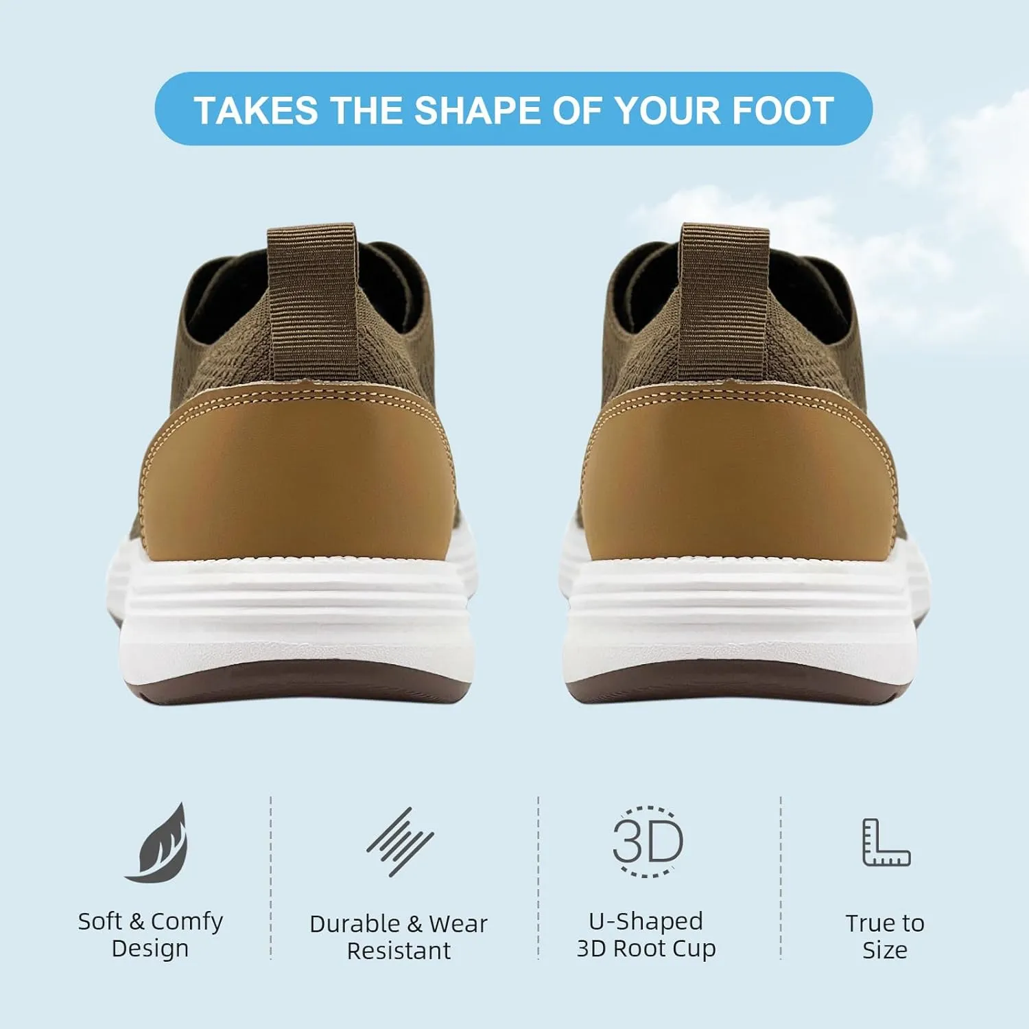 Casual Dress Shoes for Men Business Oxfords Fashion Sneakers Comfortable Loafers Men’s Walking Shoes