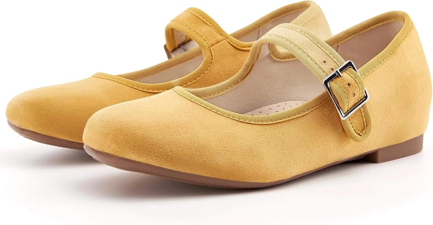 Cestfini Mary Jane Shoes Women Slip on Ballet Flat Dressy Comfortable Round Toe Black Flats Shoes Ankle Strap Flats for Women