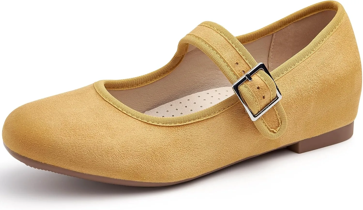 Cestfini Mary Jane Shoes Women Slip on Ballet Flat Dressy Comfortable Round Toe Black Flats Shoes Ankle Strap Flats for Women