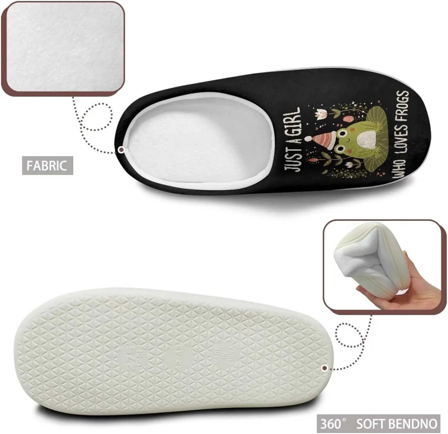 chaqlin Fuzzy House Slipper Womens Memory Foam Flat Heels Slippers for Causal Bedroom Walking with Flat Heels Causal Outdoor Indoor Shoes