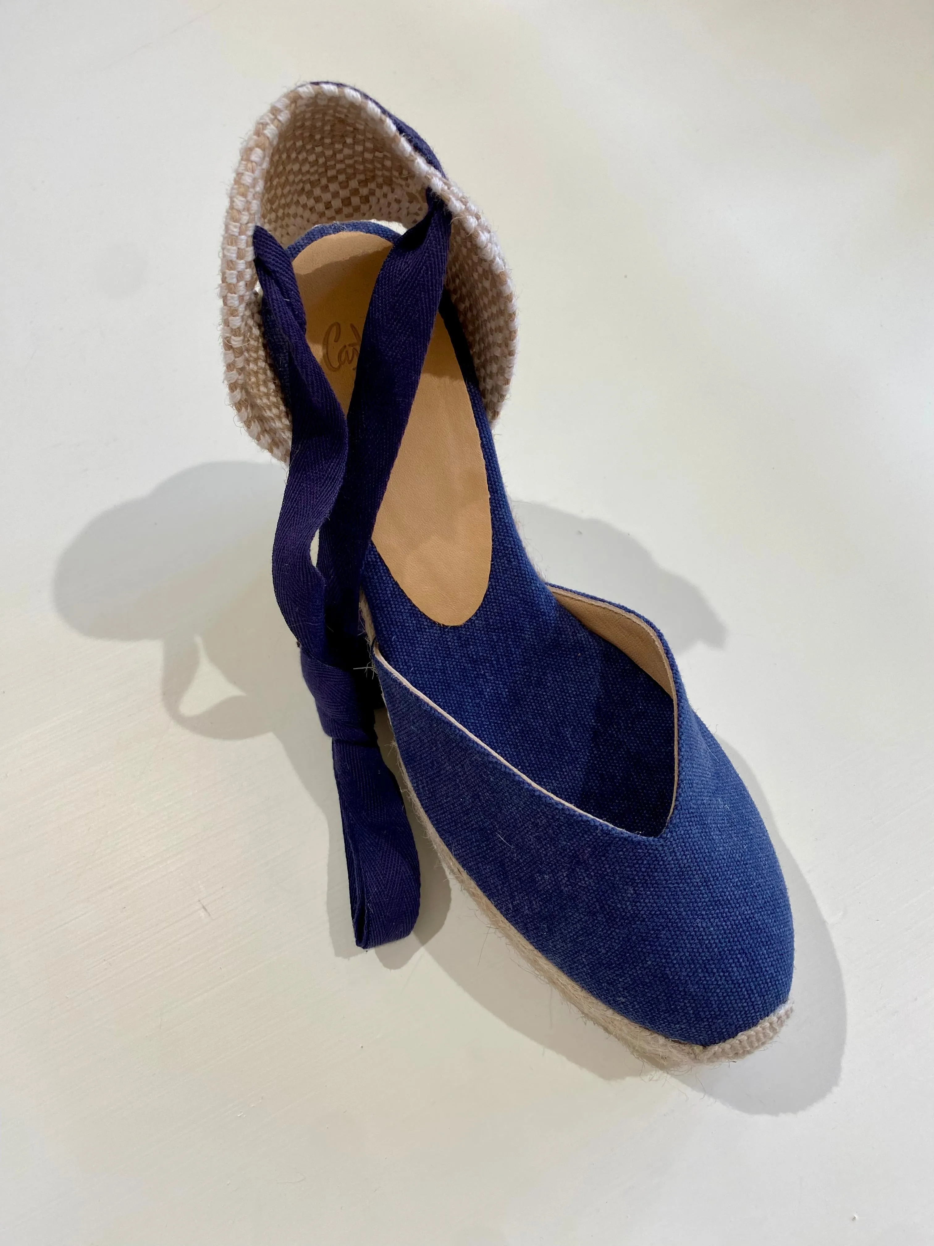 Chiara Espadrilles - 11cm - Azul Oxford