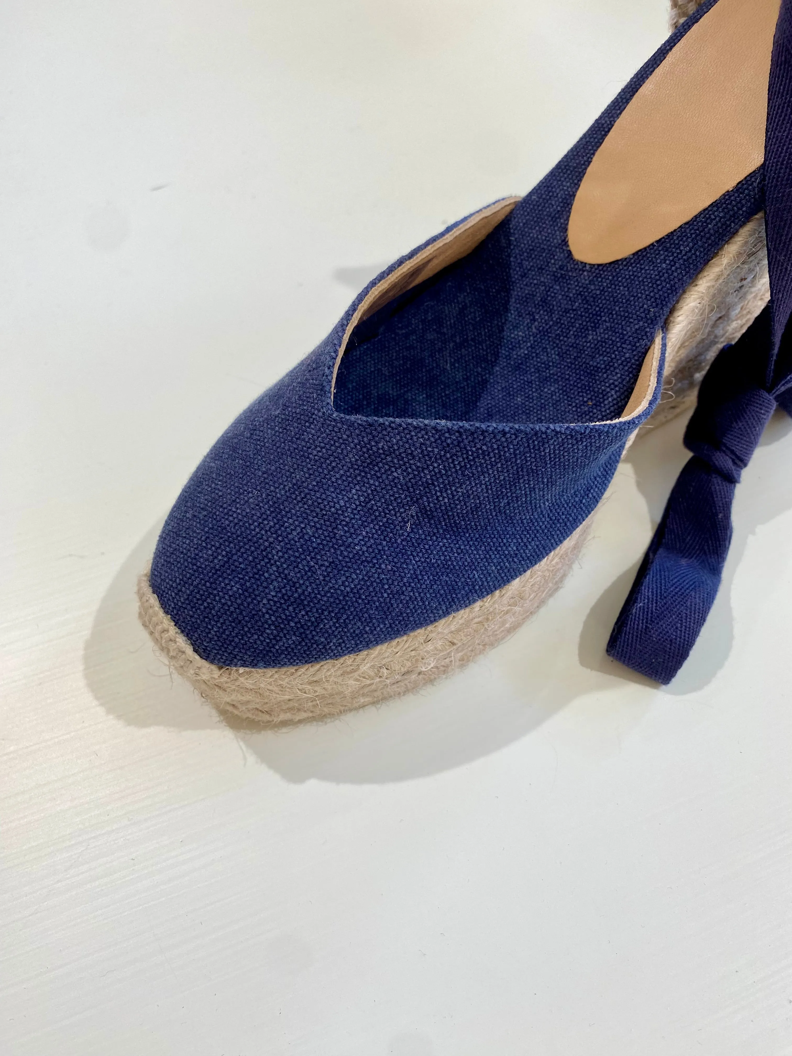 Chiara Espadrilles - 11cm - Azul Oxford