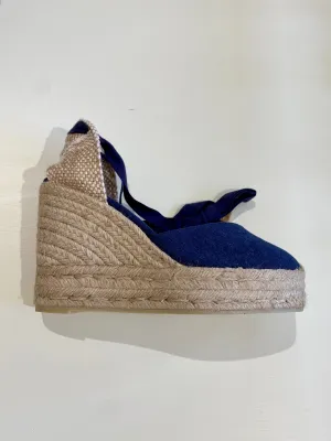 Chiara Espadrilles - 11cm - Azul Oxford