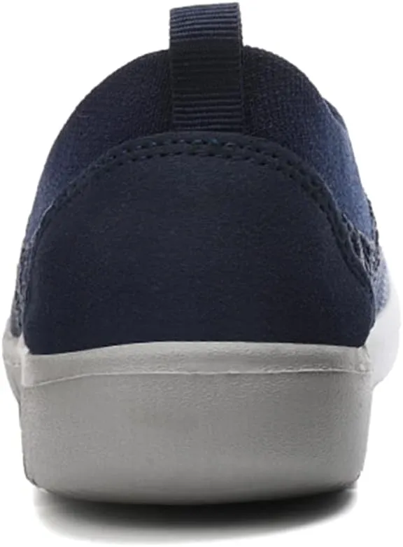 ChicWind Women's Easy Slip on Sock Shoes Round Toe Mesh Nurse Flat Sneakers Work Loafers