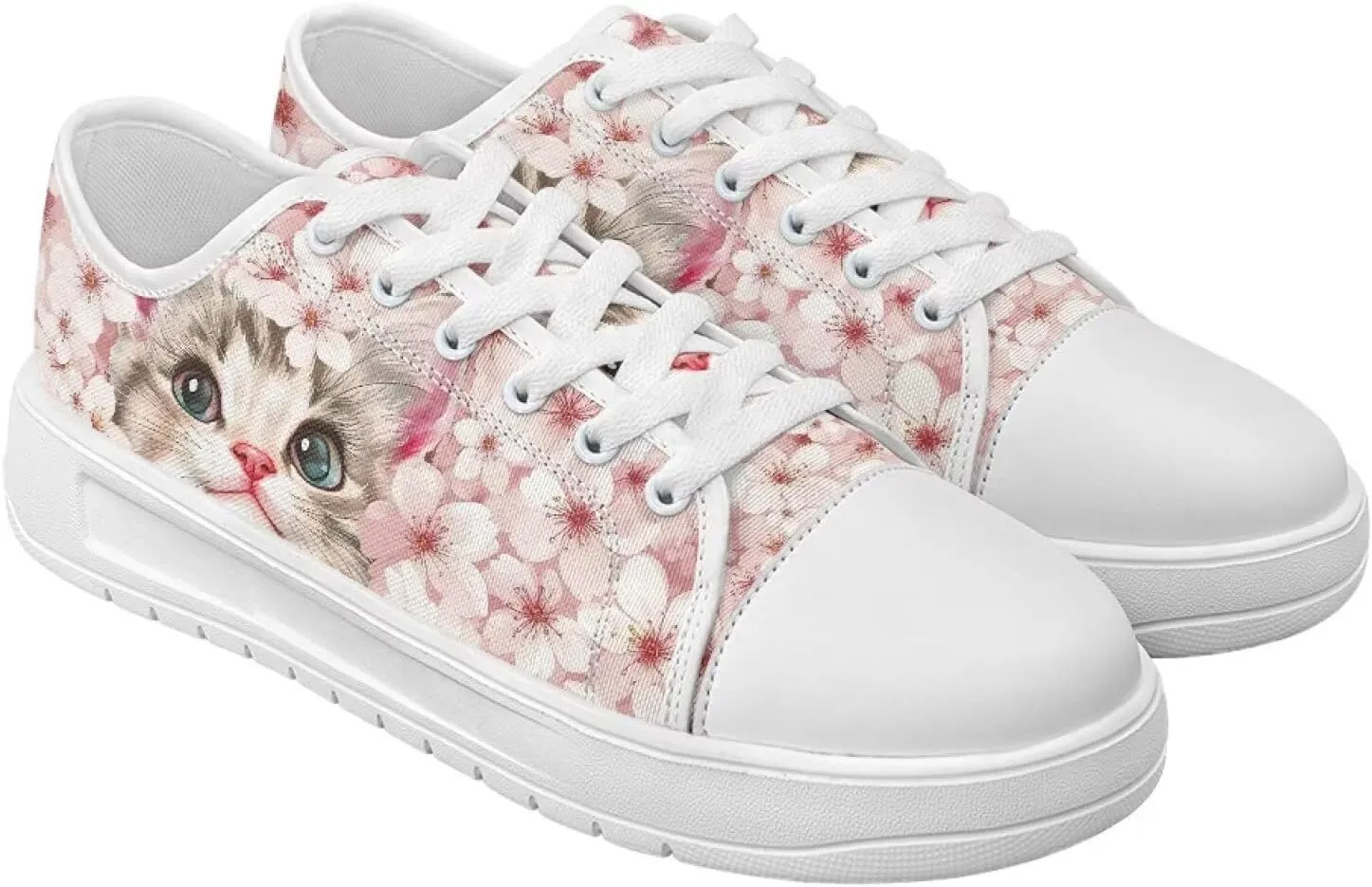 Classic Fashion Sneakers Canvas Shoes for Women Lace Up Low Top Canvas Casual Sneakers Lightweight Breathable Wide Toe Shoes