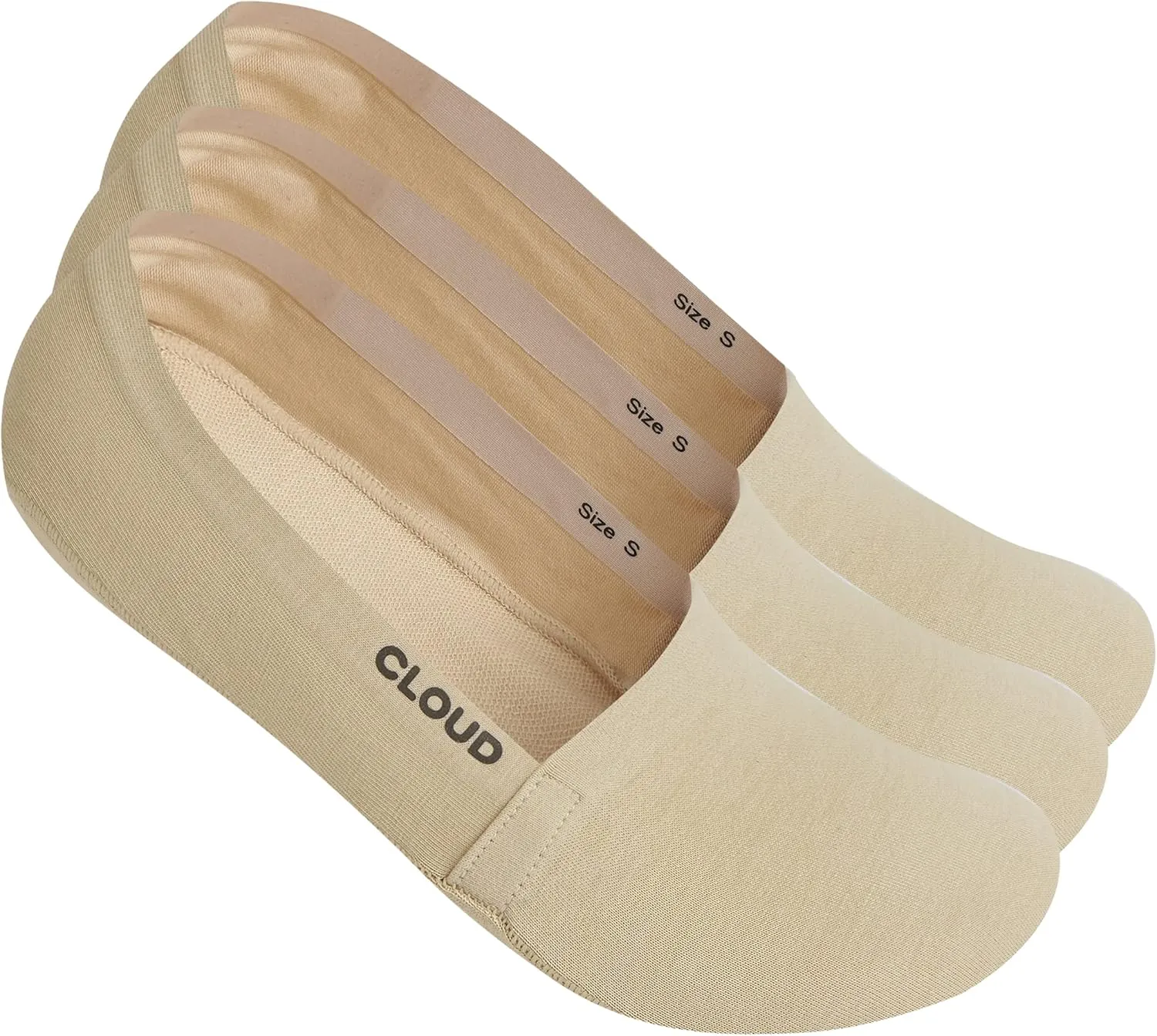 Cloud Organic Terry No Show Socks Non Slip Loafer Sneaker Flats Boat Shoe Invisible Low Cut Cotton Socks For Men and Women