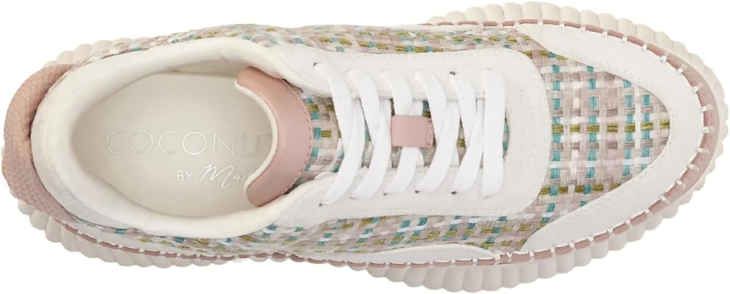 Coconuts by Matisse Womens Go to Platform Lace Up Sneakers Shoes Casual - Beige