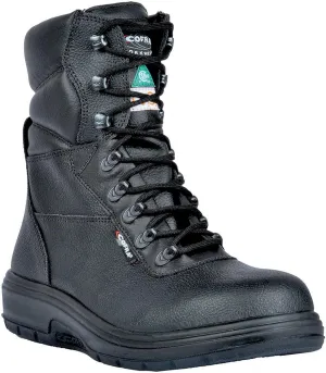 COFRA Leather Work Boot - US ROAD Treadless Asphalt Boots with Composite Safety Toe & Heat Defender Nitrile Rubber Outsole - 26720-CM0.W13