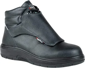 COFRA Leather Work Boots - HEAT SHIELD Treadless Footwear with Composite Safety Toe & Heat Defender Nitrile Rubber Outsole - Size 7