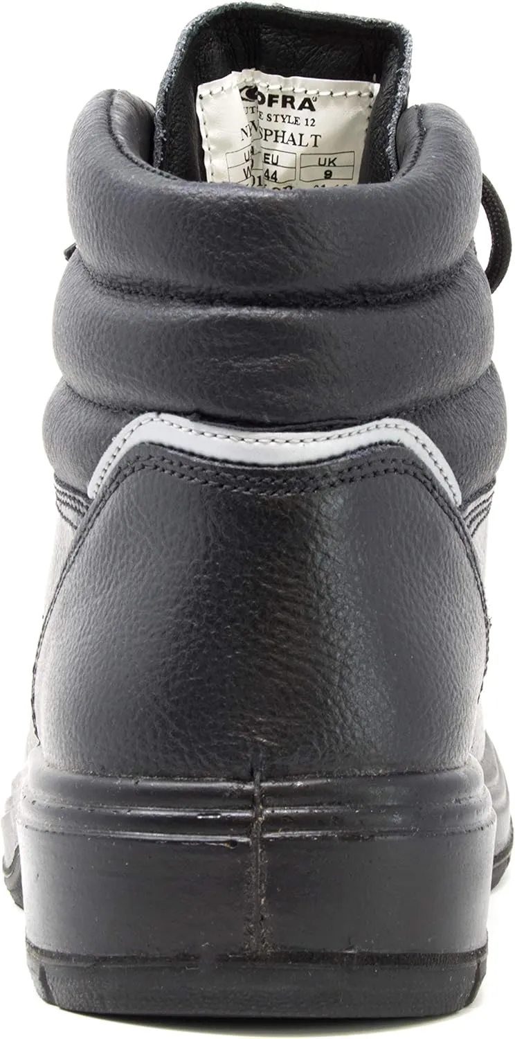 COFRA Men's Safety Boots New Asphalt EH PR Size 6,5 in Black