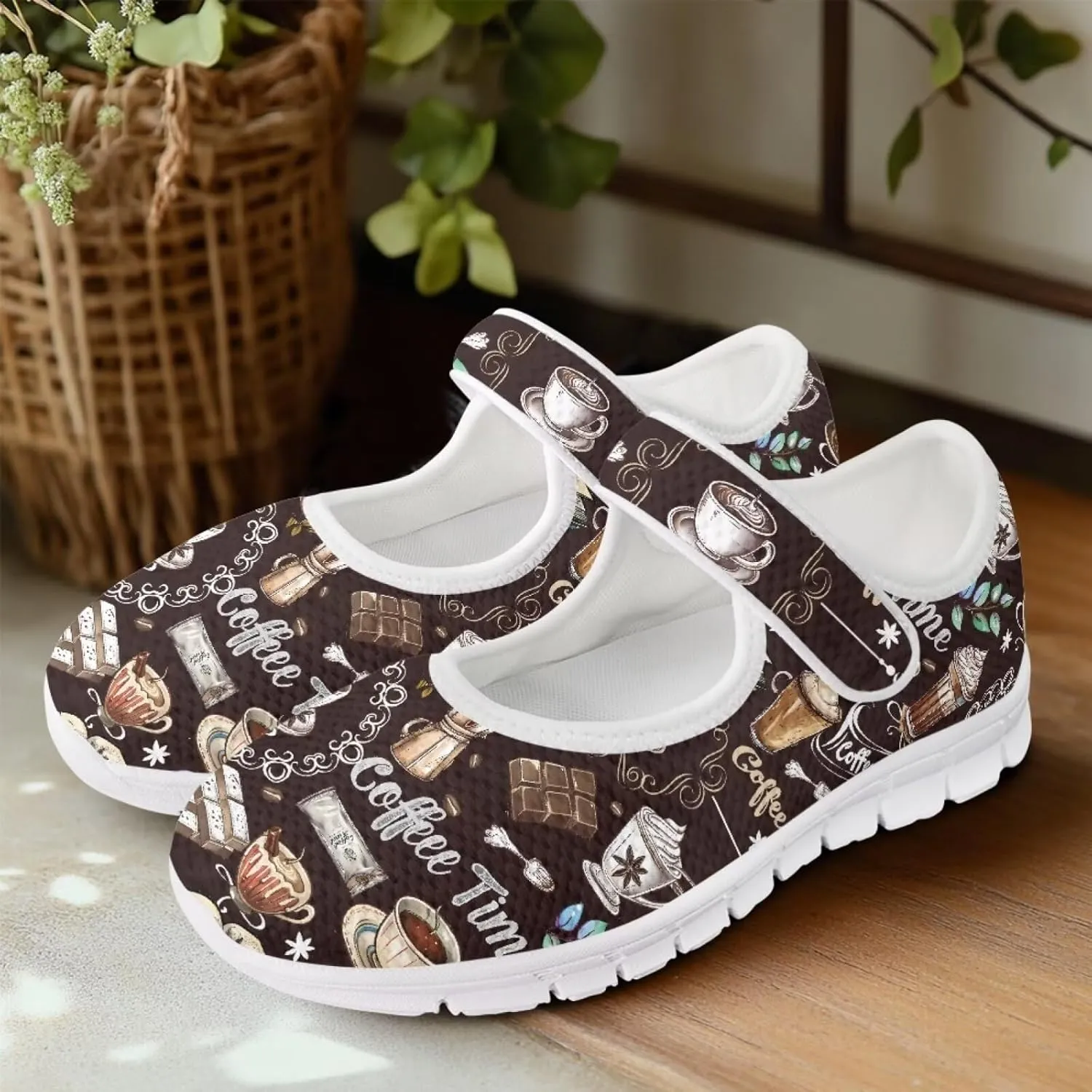 Coloranimal Mary Jane Shoes Women Casual Flat Shoes Women Dress Comfortable Mary Jane Flats Comfortable Walking Shoes Slip On Shoes Footwear