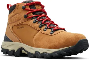 Columbia Men's Newton Ridge Plus II Suede Waterproof, 2024 Elk/Mountain Red, 11