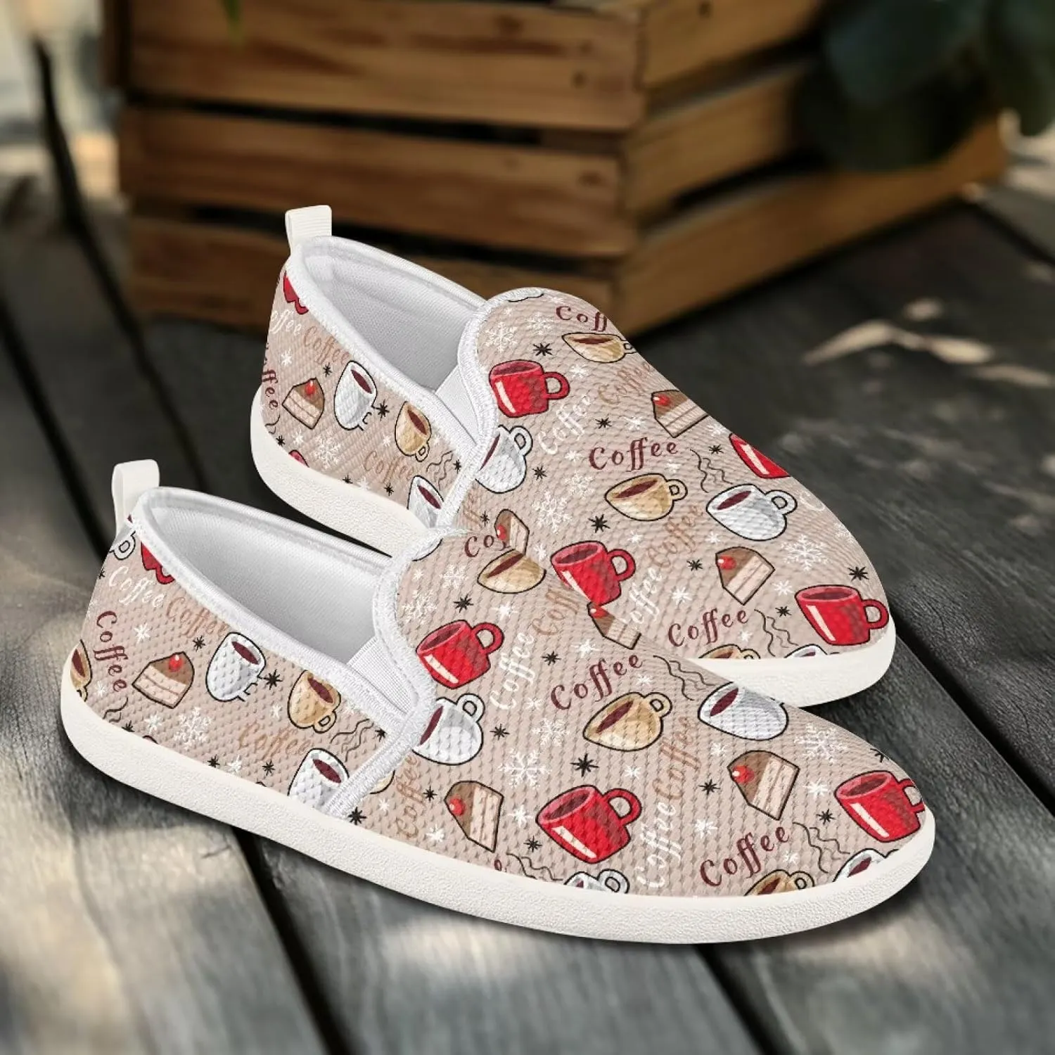 Comfort Casual Shoes for Women Slip On Shoes Wide Width Womens Flats Shoes