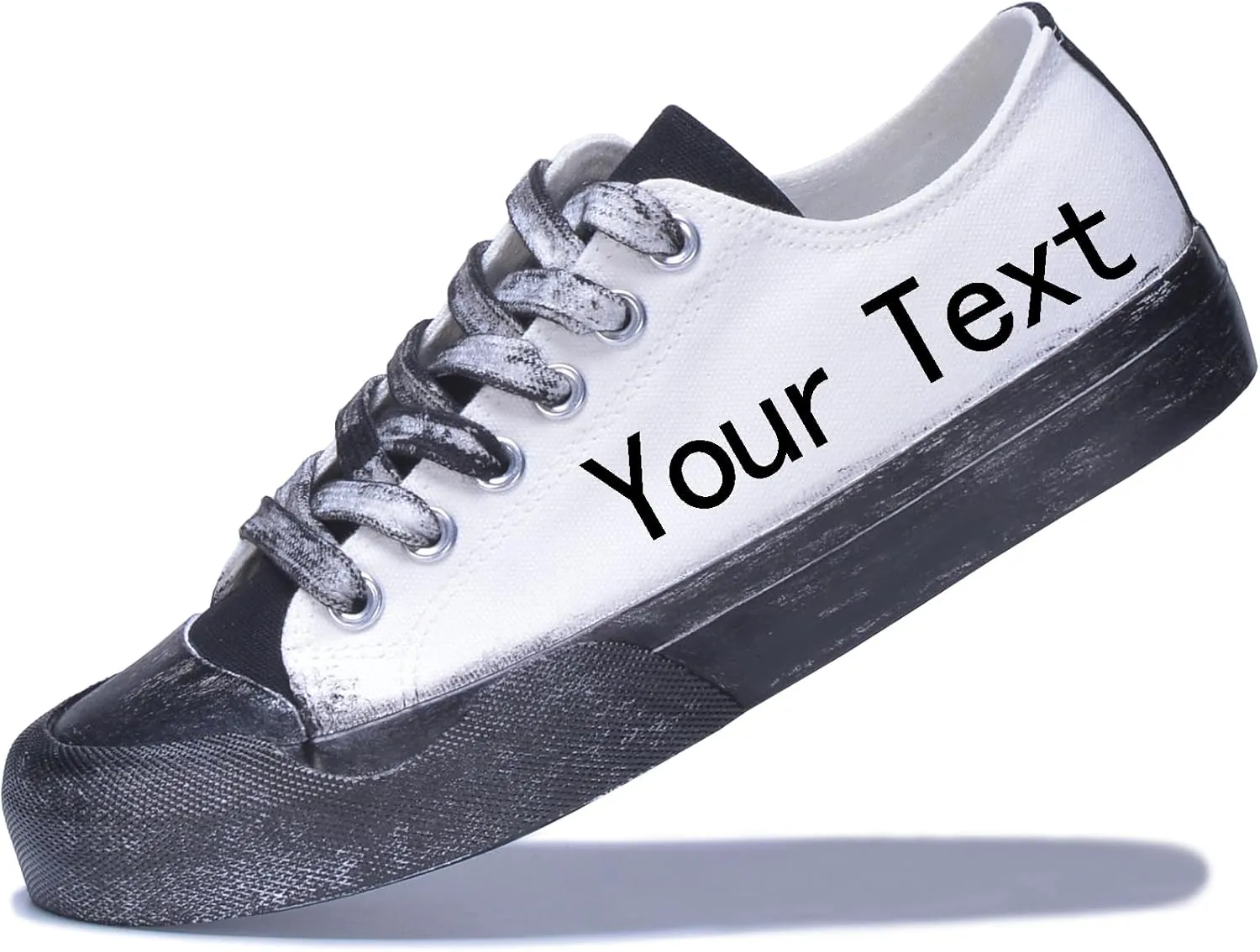 Custom Men's Canvas Low Top Fashion Sneaker Customized Personalized Cosplay Design with Photo Lace-up Classic Casual Shoes for Women Gift